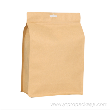 Custom Logo Printed Stand-Up Ziplock Kraft Paper Bags